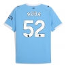 Camiseta Manchester City Oscar Bobb #52 Primera Equipación Replica 2025-26 mangas cortas Camiseta Manchester City Oscar Bobb #52 Primera Equipación Replica 2025-26 mangas cortas